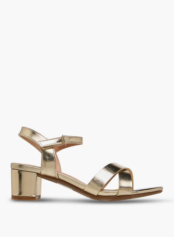 Flora Bella By Shoexpress Flora Bella Girls Block Heel Sandals Ramadan Collection - Image 1